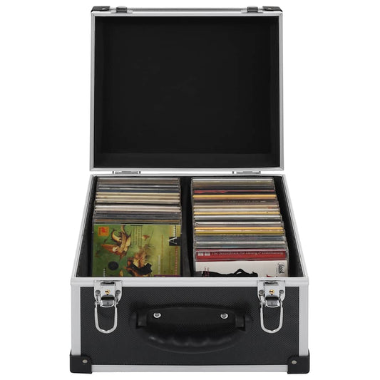 Cd-koffer voor 40 cd's aluminium ABS zwart is nu te koop bij PeponiXL, paradijselijk wonen!