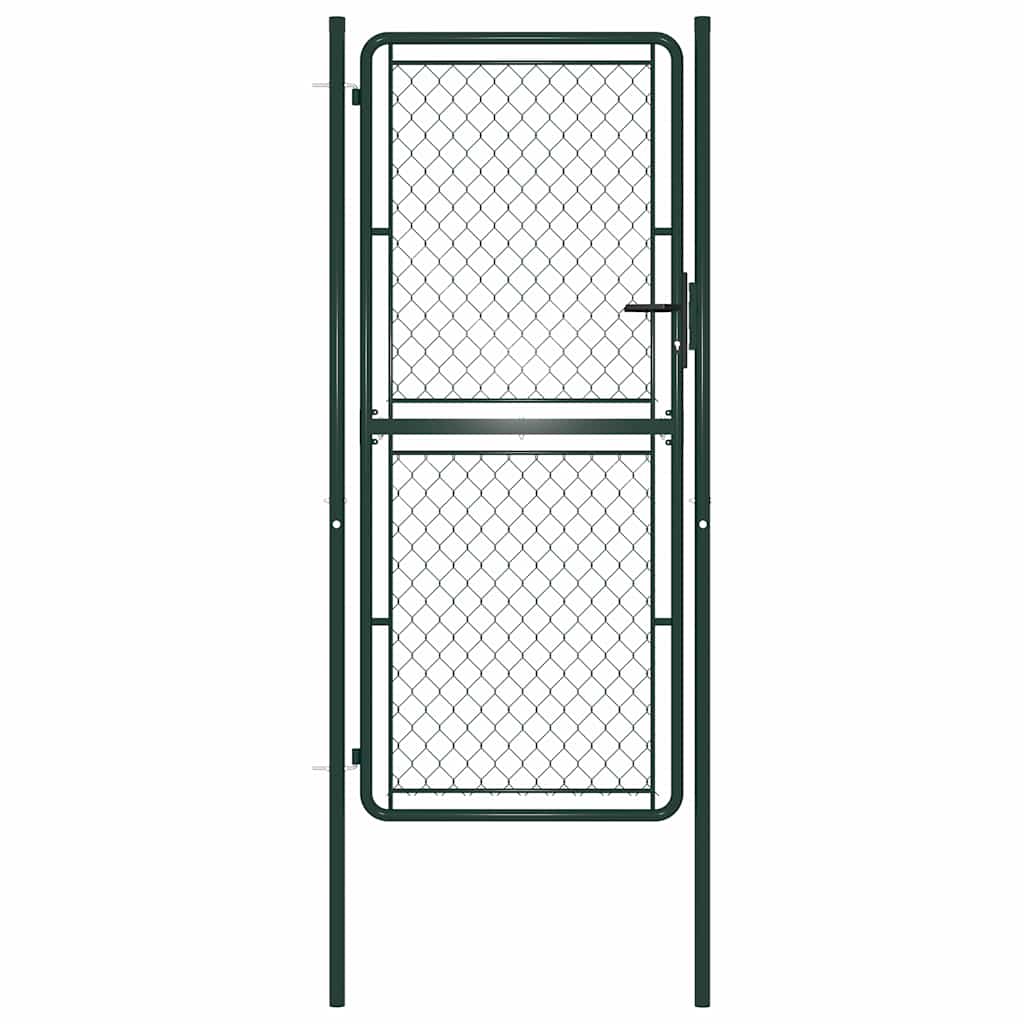 Tuinpoort staal 100x200 cm groen is nu te koop bij PeponiXL, paradijselijk wonen!