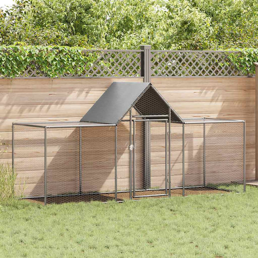 Kippenren 3x1x1,5 m gegalvaniseerd staal is nu te koop bij PeponiXL, paradijselijk wonen!
