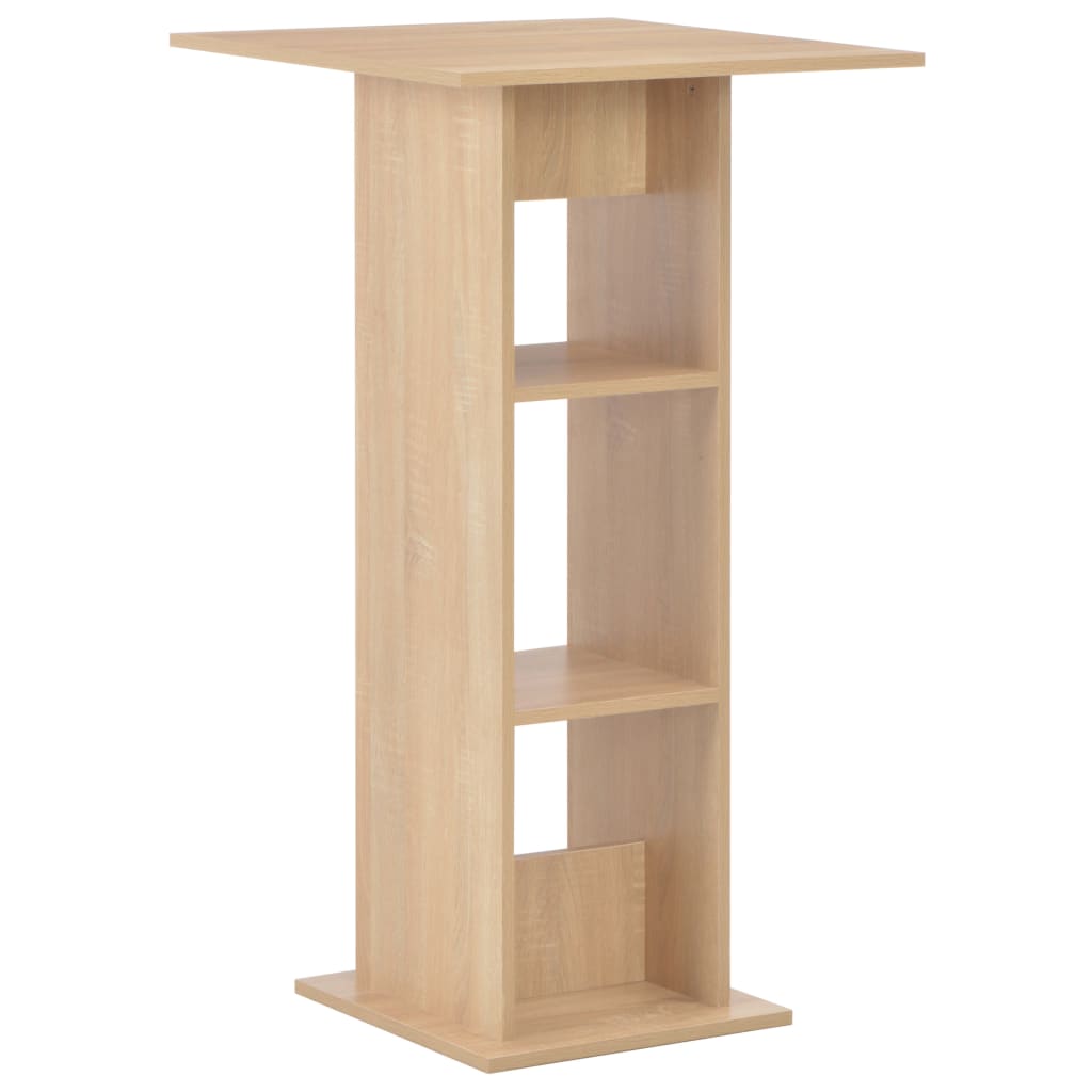 Bartafel 60x60x110 cm eikenkleurig is nu te koop bij PeponiXL, paradijselijk wonen!