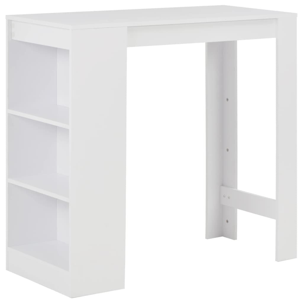 Bartafel met schap 110x50x103 cm wit is nu te koop bij PeponiXL, paradijselijk wonen!
