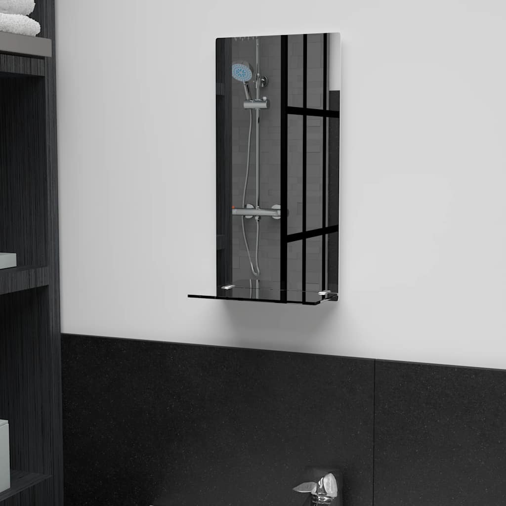 Wandspiegel met schap 20x40 cm gehard glas is nu te koop bij PeponiXL, paradijselijk wonen!