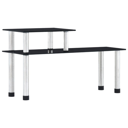 Keukenschap 45x16x26 cm gehard glas zwart is nu te koop bij PeponiXL, paradijselijk wonen!