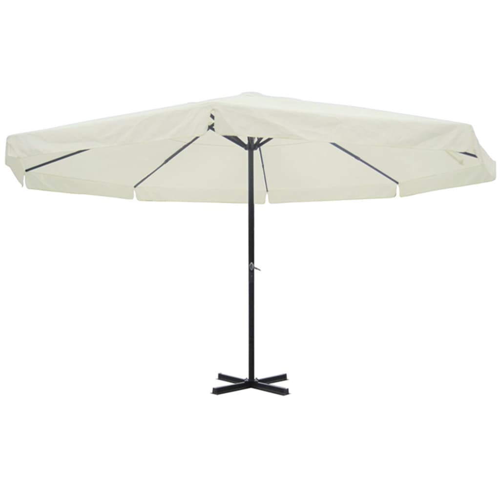 Parasol Samos 500 cm aluminium wit is nu te koop bij PeponiXL, paradijselijk wonen!