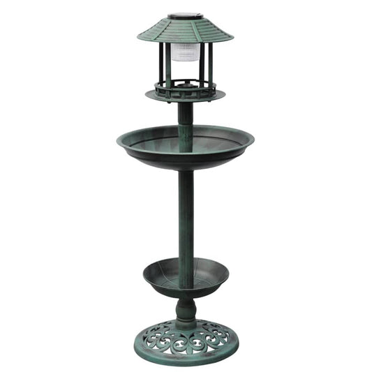 Vogelbad/voederhuisje met solarverlichting is nu te koop bij PeponiXL, paradijselijk wonen!