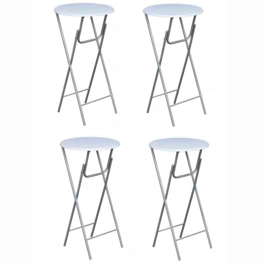 Statafels met MDF tafelblad wit 4 st is nu te koop bij PeponiXL, paradijselijk wonen!