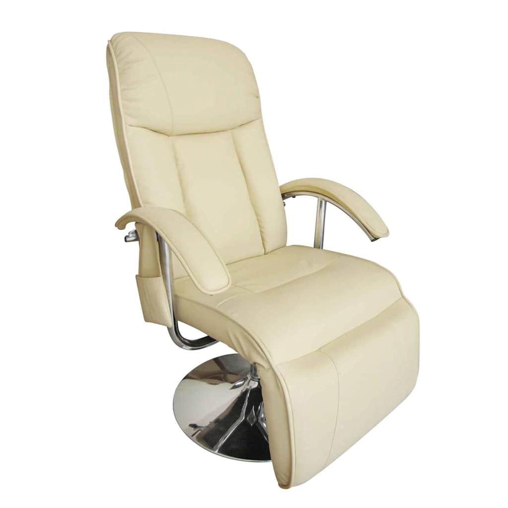 Massagestoel kunstleer crèmewit is nu te koop bij PeponiXL, paradijselijk wonen!