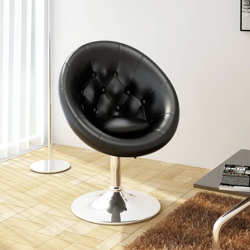 Barkruk kunstleer zwart is nu te koop bij PeponiXL, paradijselijk wonen!