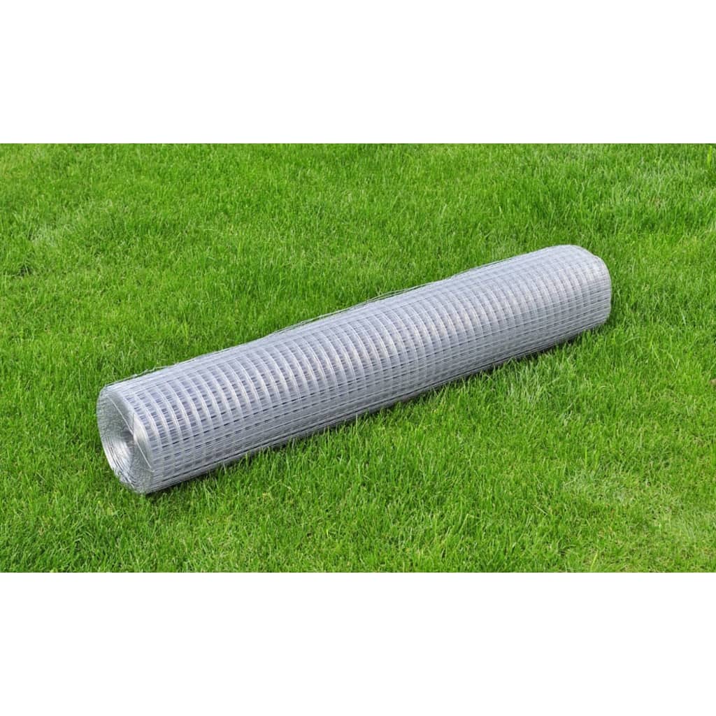 Kippengaas 10x1 m gegalvaniseerd staal zilverkleurig is nu te koop bij PeponiXL, paradijselijk wonen!
