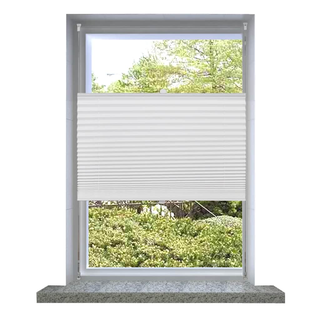 Plisséjaloezie 60x125 cm wit is nu te koop bij PeponiXL, paradijselijk wonen!