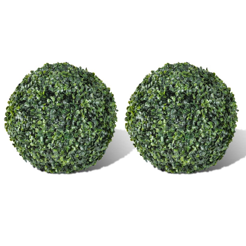 Kunstplanten buxusbol 2 st 27 cm is nu te koop bij PeponiXL, paradijselijk wonen!