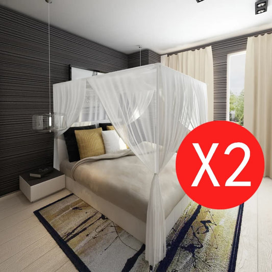 Klamboe vierkant met 3 openingen 2 st is nu te koop bij PeponiXL, paradijselijk wonen!