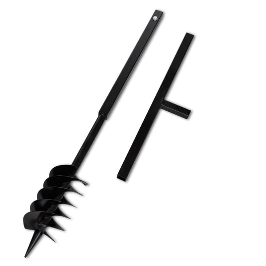 Grondboor met handvat en schroefkop (dubbele schroef) 120 mm (zwart) is nu te koop bij PeponiXL, paradijselijk wonen!
