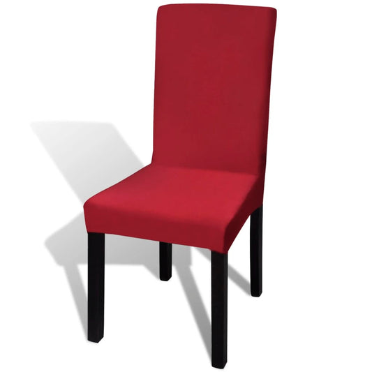6 st Stoelhoes stretch recht bordeaux is nu te koop bij PeponiXL, paradijselijk wonen!
