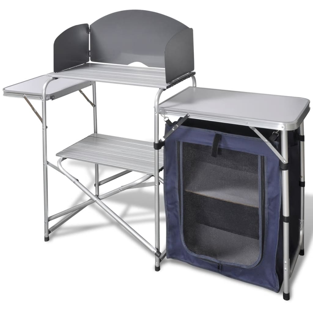 Campingkeuken inklapbaar met windscherm aluminium is nu te koop bij PeponiXL, paradijselijk wonen!