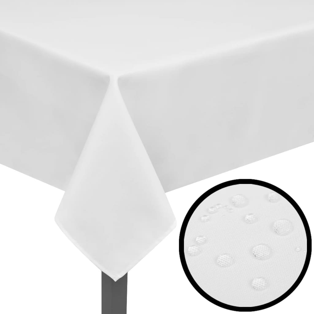 Tafelkleden wit 5 stuks 190 x 130 cm is nu te koop bij PeponiXL, paradijselijk wonen!
