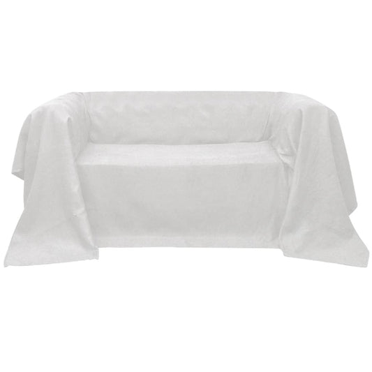 Bankhoes microsuede crème 210 x 280 cm is nu te koop bij PeponiXL, paradijselijk wonen!