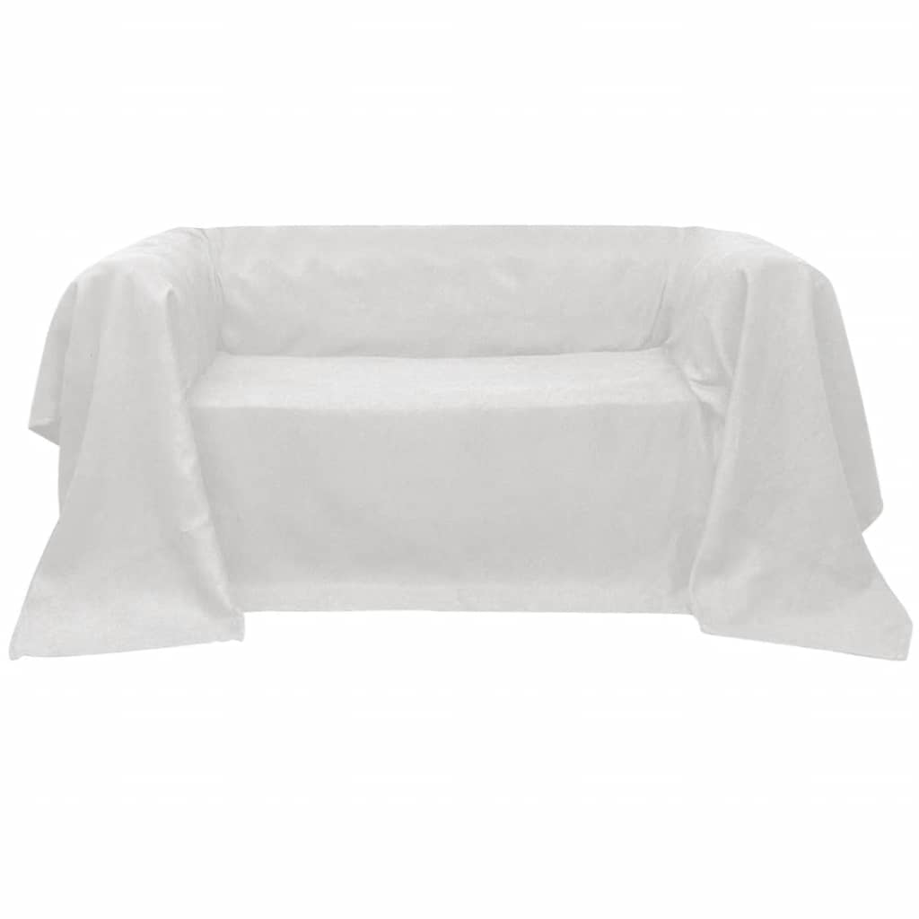 Bankhoes 270x350 cm microsuède crème is nu te koop bij PeponiXL, paradijselijk wonen!