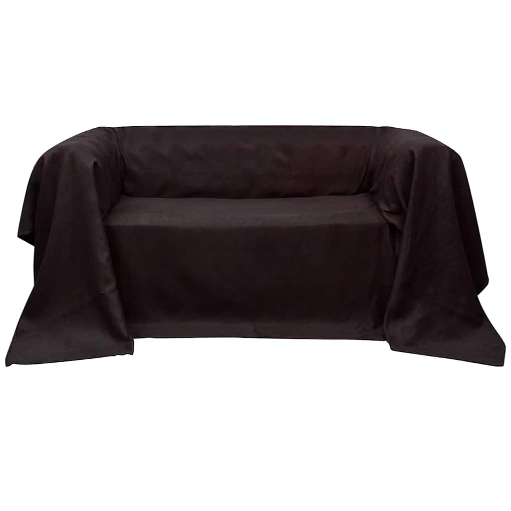 Bankhoes microsuede bruin 140 x 210 cm is nu te koop bij PeponiXL, paradijselijk wonen!