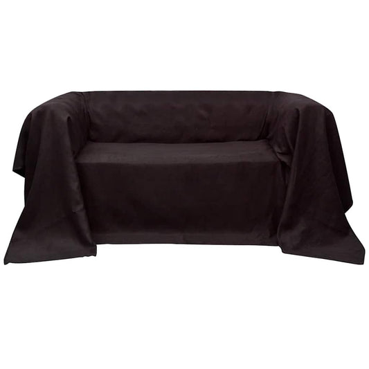 Bankhoes microsuede bruin 140 x 210 cm is nu te koop bij PeponiXL, paradijselijk wonen!