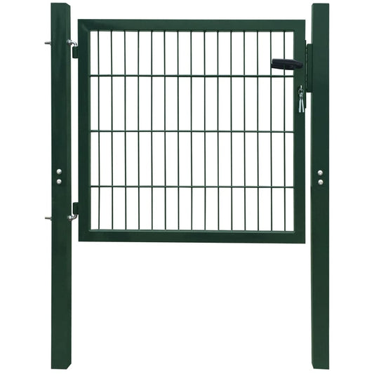 Poort 100x100 cm staal groen is nu te koop bij PeponiXL, paradijselijk wonen!