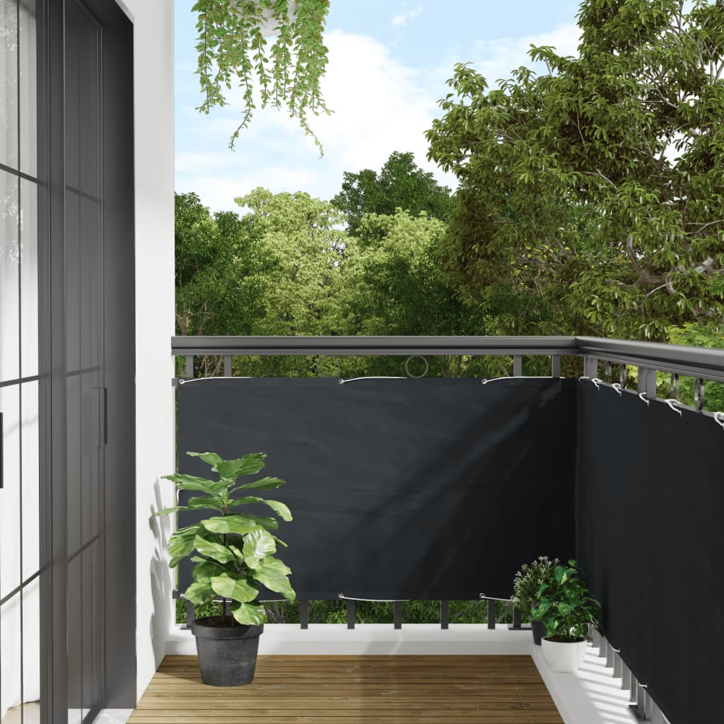 Balkonscherm Oxford textiel 75x400 cm antraciet is nu te koop bij PeponiXL, paradijselijk wonen!