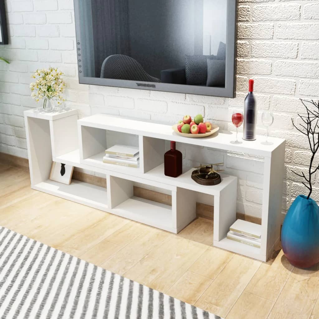 Tv-meubel dubbel L-vormig wit is nu te koop bij PeponiXL, paradijselijk wonen!