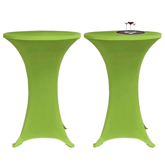 Tafelhoes stretch 2 stuks 80 cm groen is nu te koop bij PeponiXL, paradijselijk wonen!