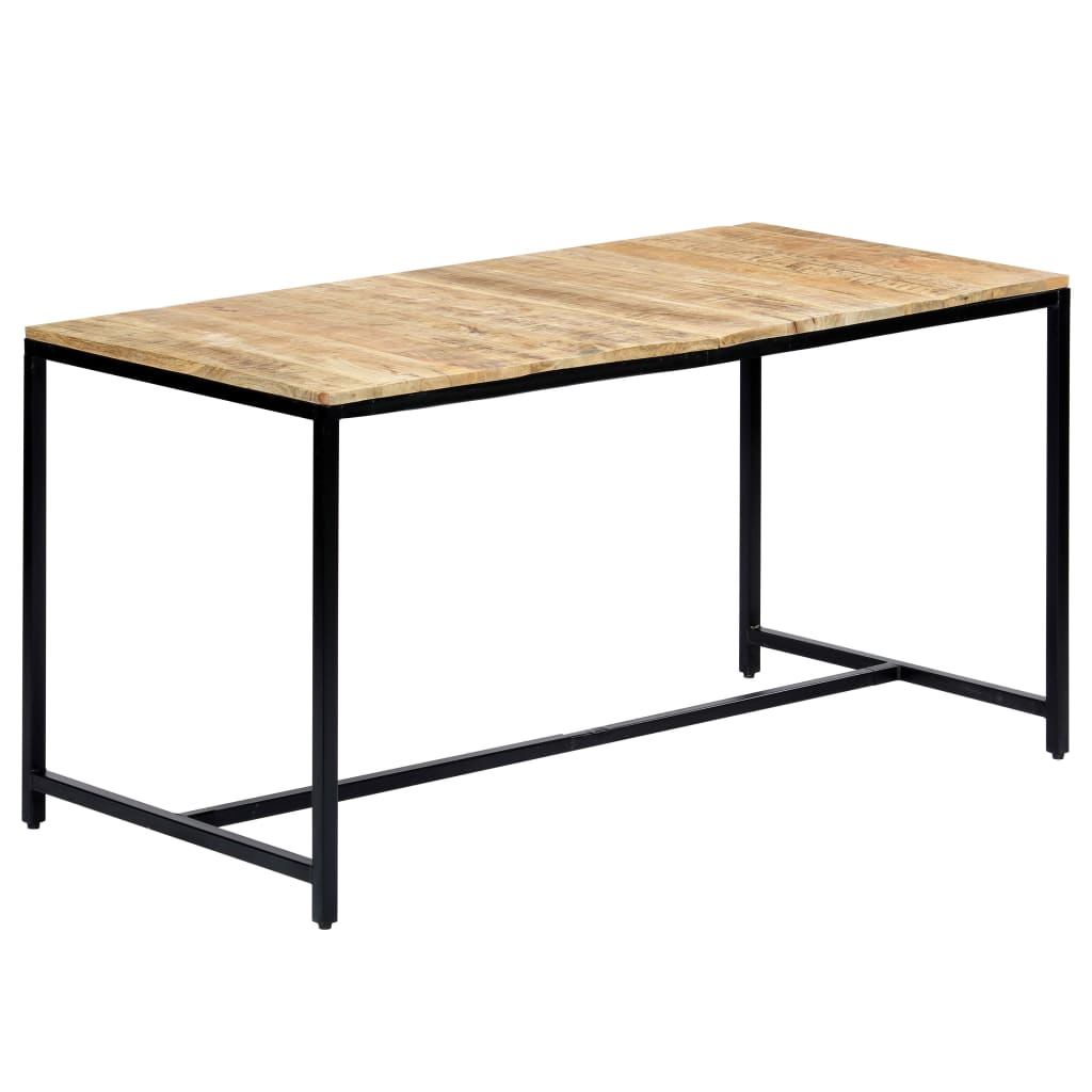 Eettafel 140x70x75 cm massief ruw mangohout is nu te koop bij PeponiXL, paradijselijk wonen!