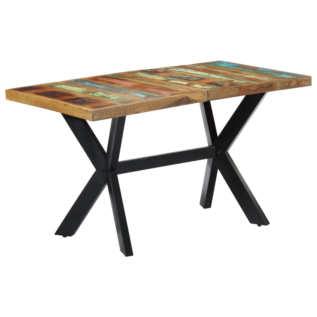 Eettafel 140x70x75 cm massief gerecycled hout is nu te koop bij PeponiXL, paradijselijk wonen!