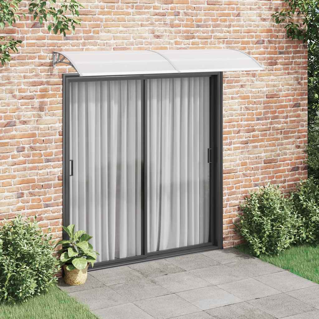 Deurluifel 240x75 cm PC grijs en transparant is nu te koop bij PeponiXL, paradijselijk wonen!