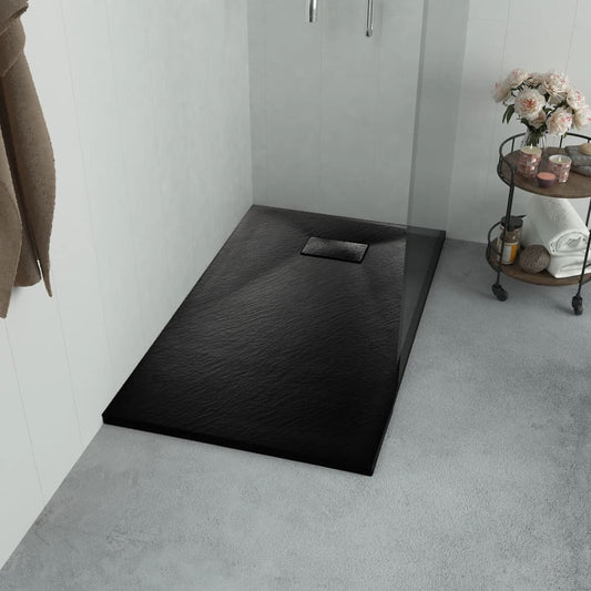 Douchebak 100x80 cm SMC zwart is nu te koop bij PeponiXL, paradijselijk wonen!