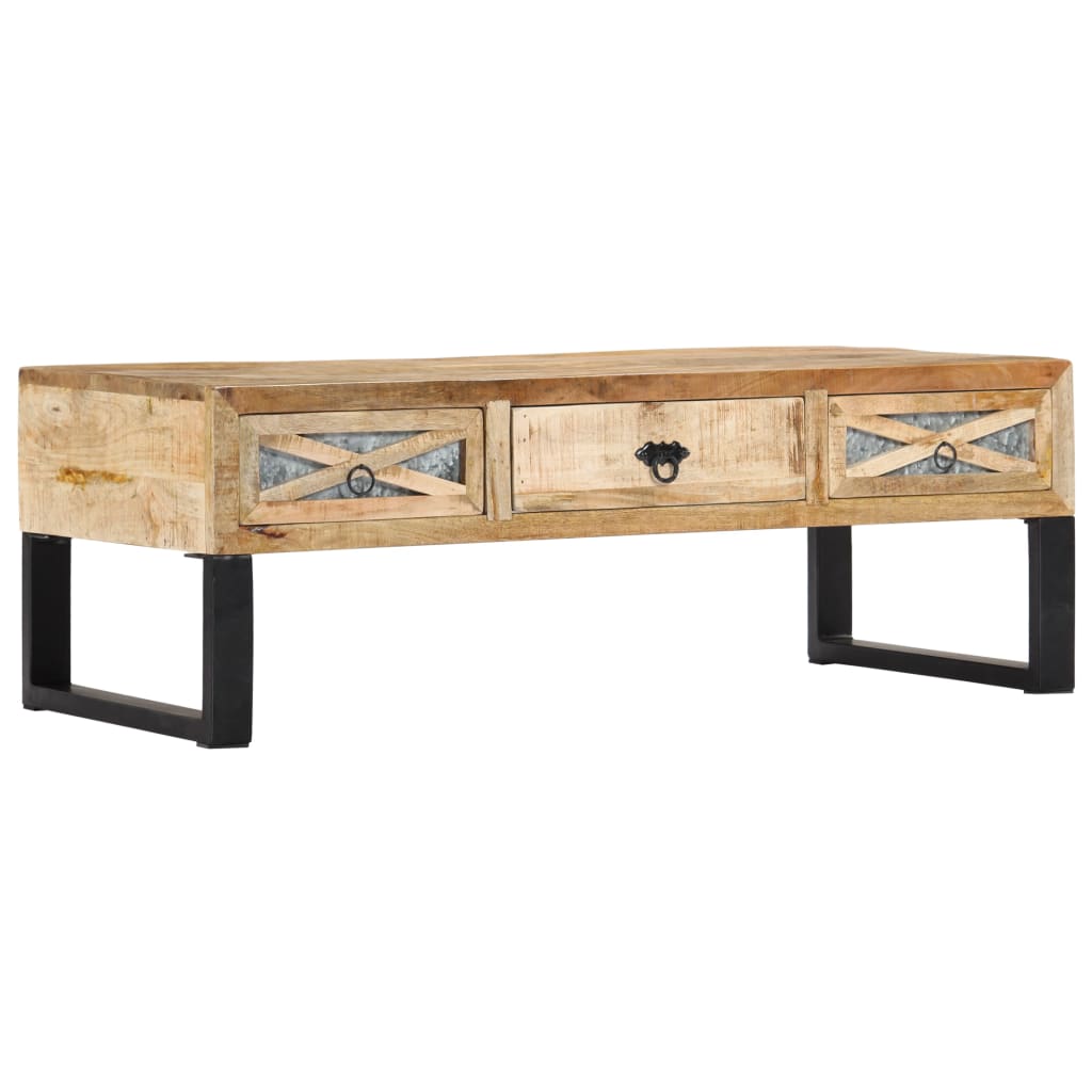 Salontafel 110x50x38 cm massief mangohout is nu te koop bij PeponiXL, paradijselijk wonen!