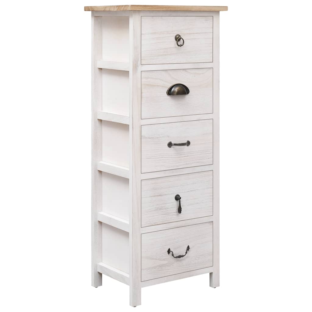Bijzetkast 35x25x87 cm paulowniahout is nu te koop bij PeponiXL, paradijselijk wonen!