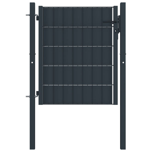 Hekpoort PVC en staal 100x81 cm antraciet is nu te koop bij PeponiXL, paradijselijk wonen!
