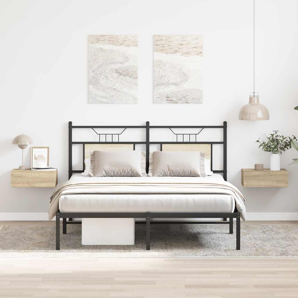 Nachtkastjes 2 st 40x30x15 cm bewerkt hout sonoma eikenkleurig is nu te koop bij PeponiXL, paradijselijk wonen!
