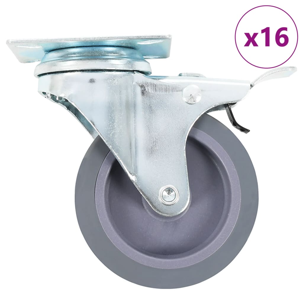 16 st Zwenkwielen 75 mm is nu te koop bij PeponiXL, paradijselijk wonen!