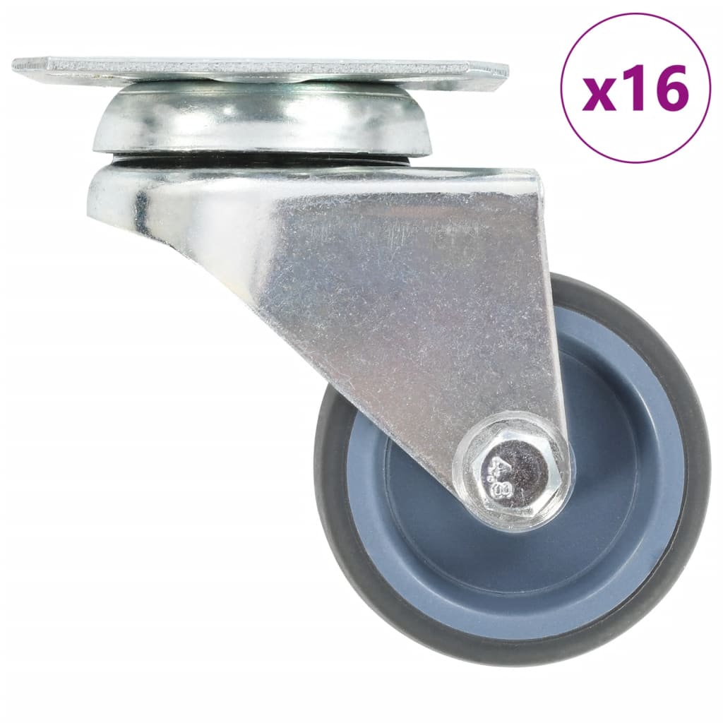 16 st Zwenkwielen dubbel 50 mm is nu te koop bij PeponiXL, paradijselijk wonen!