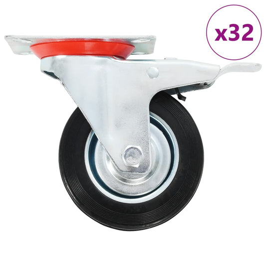 32 st Zwenkwielen 100 mm is nu te koop bij PeponiXL, paradijselijk wonen!