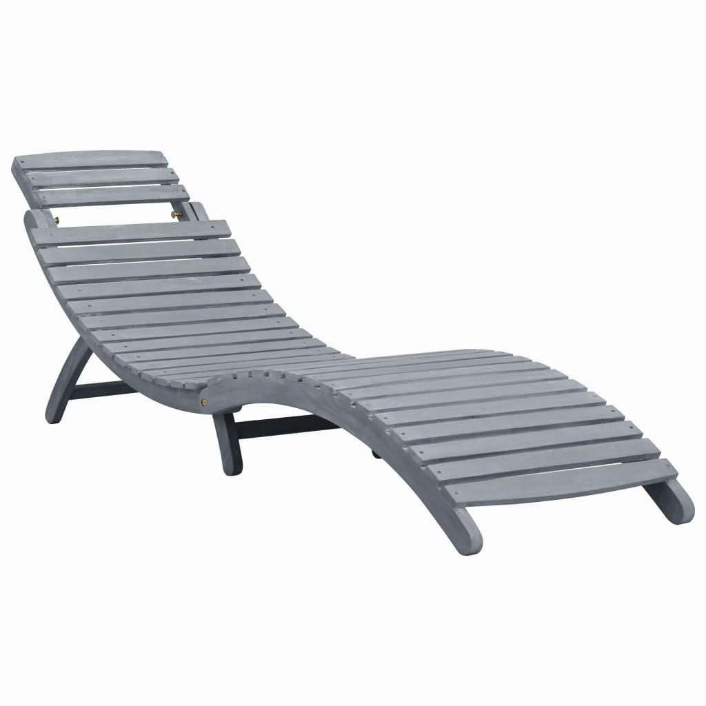 Ligbed massief acaciahout greywash is nu te koop bij PeponiXL, paradijselijk wonen!