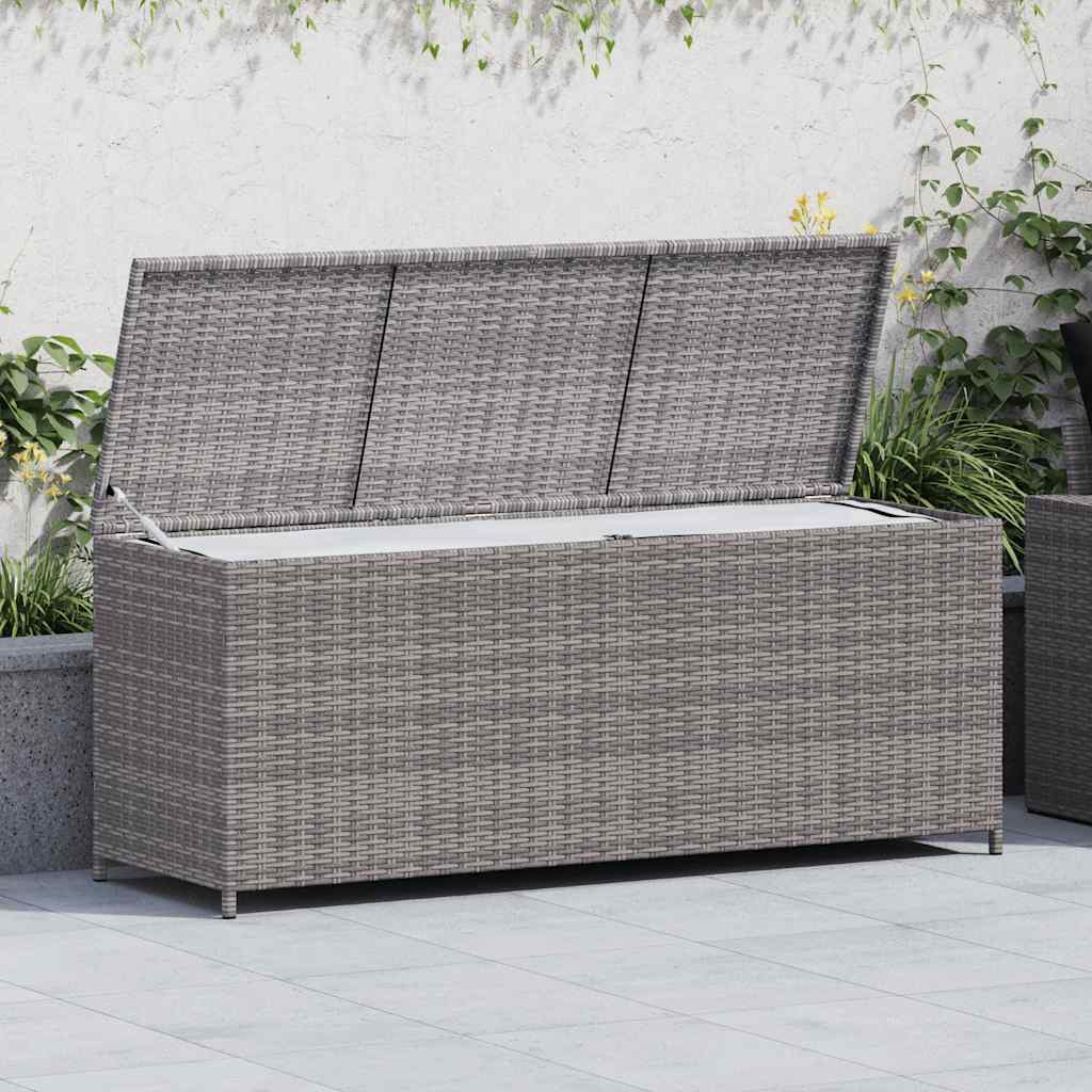 Tuinbox 150x50x60 cm poly rattan grijs is nu te koop bij PeponiXL, paradijselijk wonen!