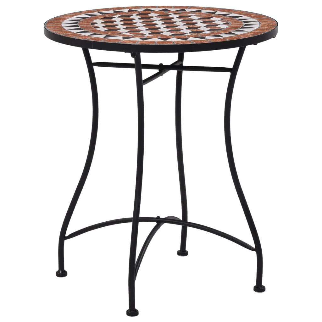 Bistrotafel mozaïek 60 cm keramiek bruin is nu te koop bij PeponiXL, paradijselijk wonen!