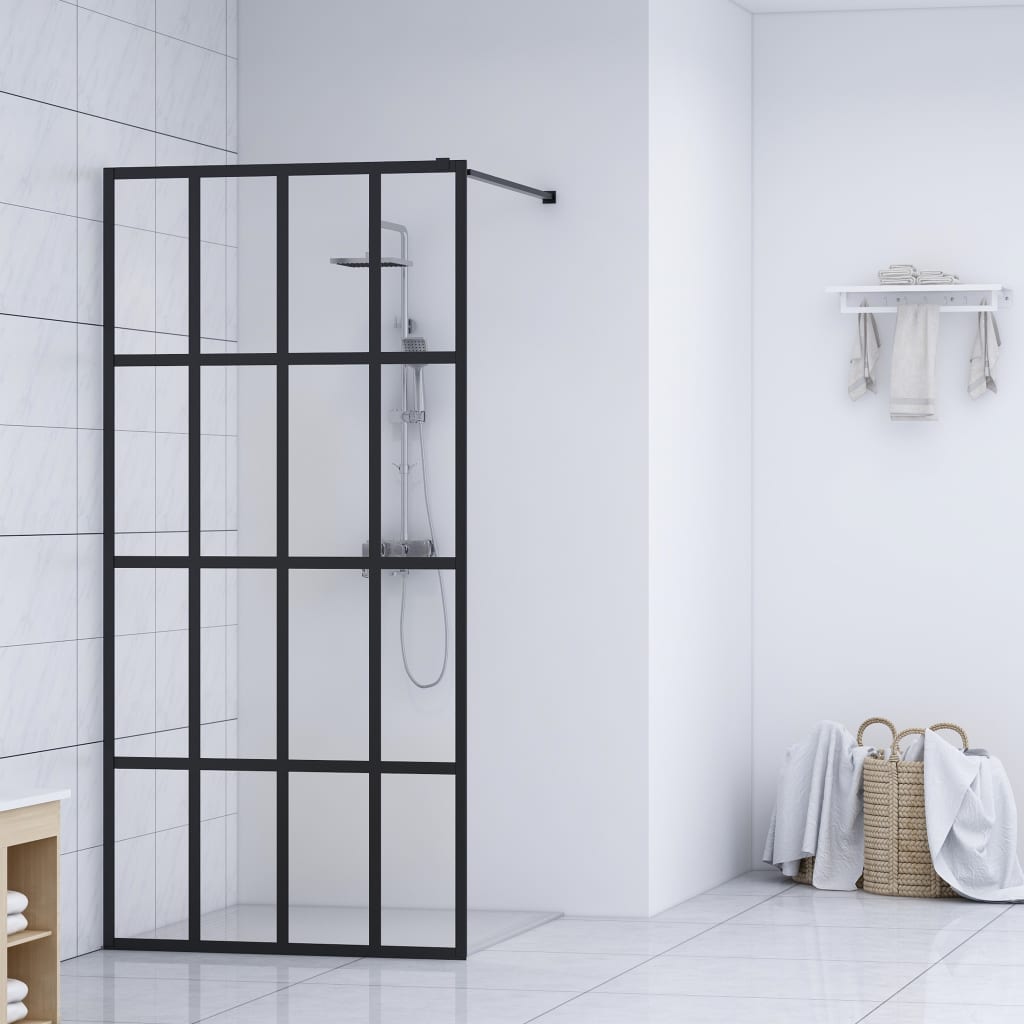 Inloopdouchewand 80x195 cm transparant gehard glas is nu te koop bij PeponiXL, paradijselijk wonen!