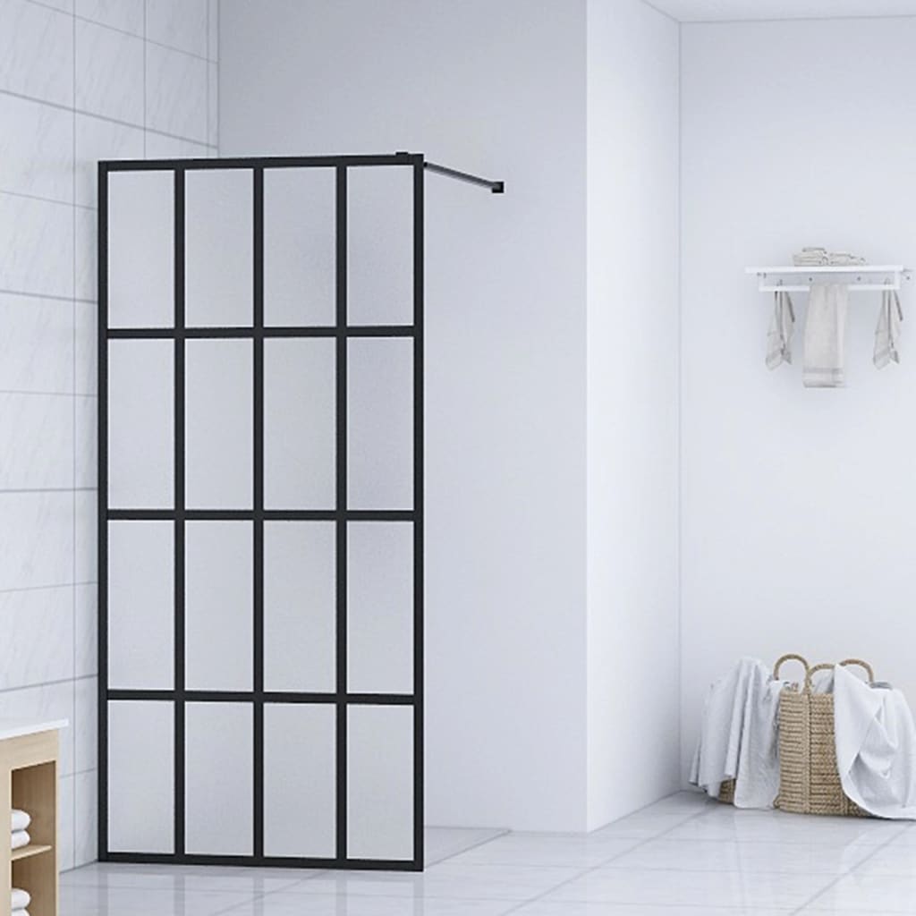 Inloopdouchewand 100x195 cm mat gehard glas is nu te koop bij PeponiXL, paradijselijk wonen!