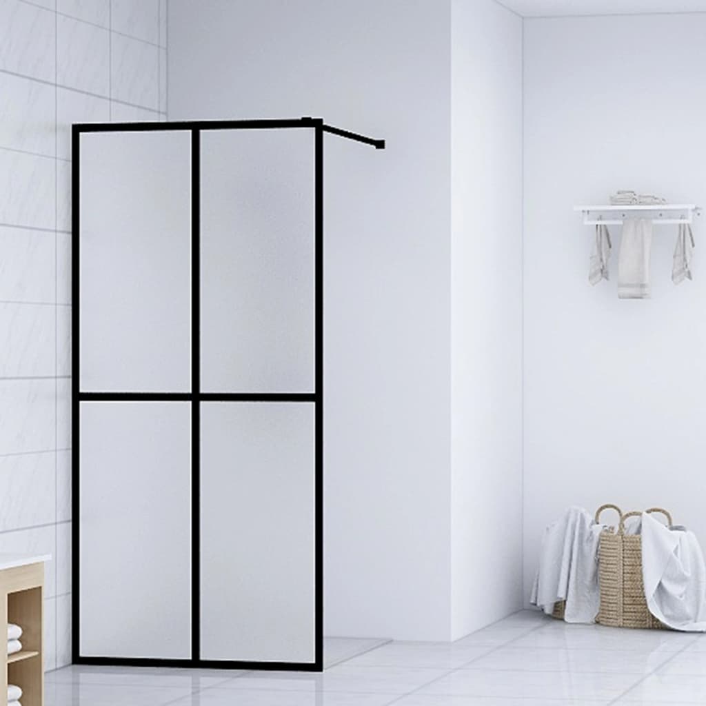 Inloopdouchewand 90x195 cm mat gehard glas is nu te koop bij PeponiXL, paradijselijk wonen!