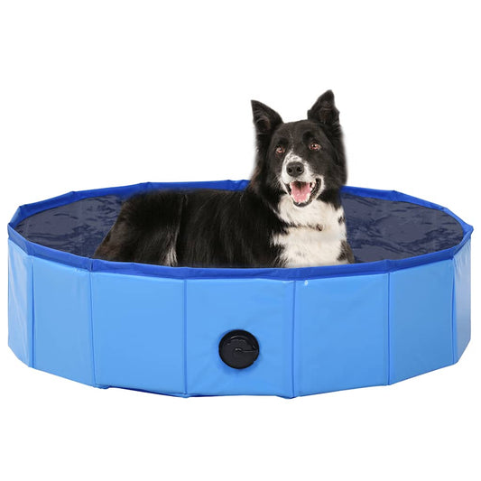 Hondenzwembad inklapbaar 80x20 cm PVC blauw is nu te koop bij PeponiXL, paradijselijk wonen!