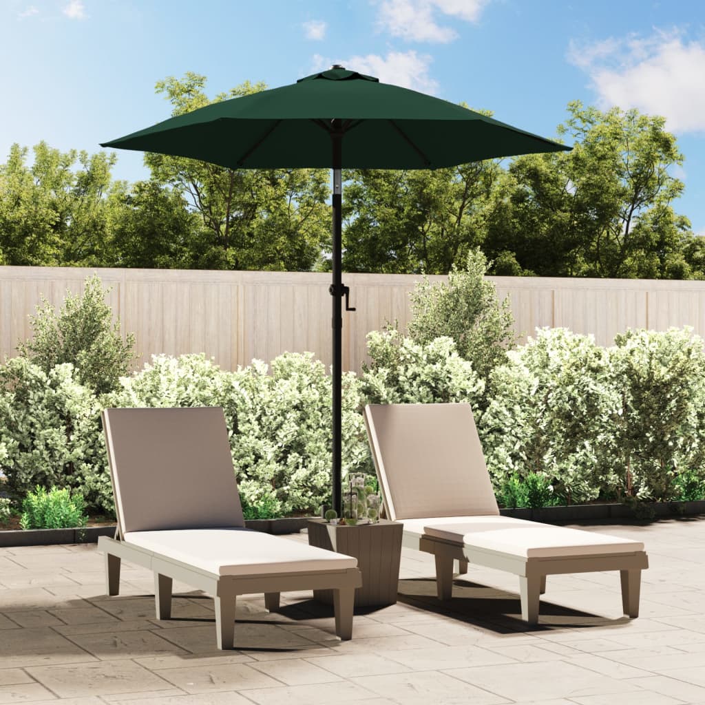 Parasol 200x224 cm aluminium groen is nu te koop bij PeponiXL, paradijselijk wonen!