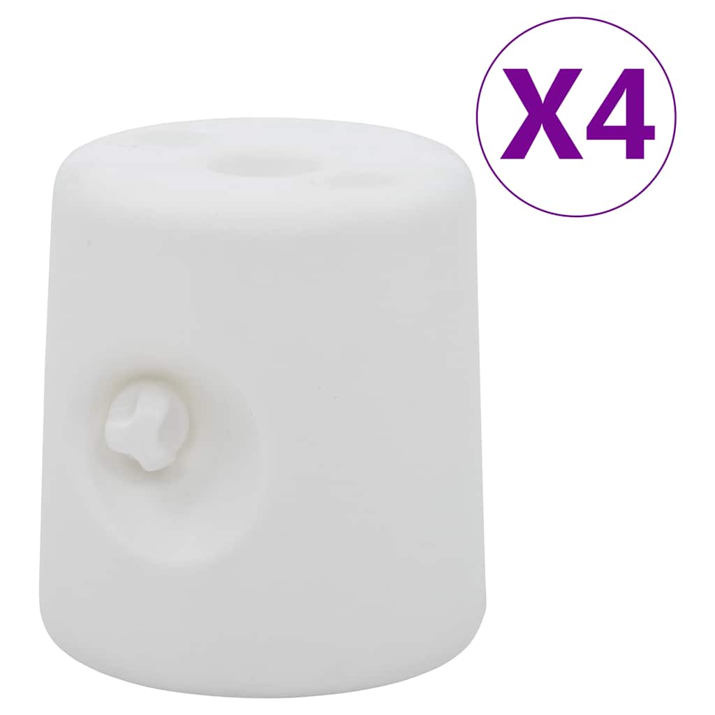 Prieelgewichten 4 st PE wit is nu te koop bij PeponiXL, paradijselijk wonen!