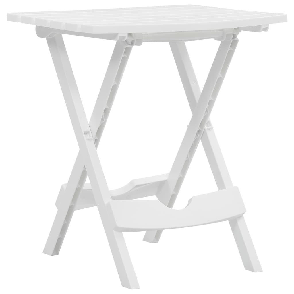 Tuintafel inklapbaar 44,5x38,5x50 cm wit is nu te koop bij PeponiXL, paradijselijk wonen!