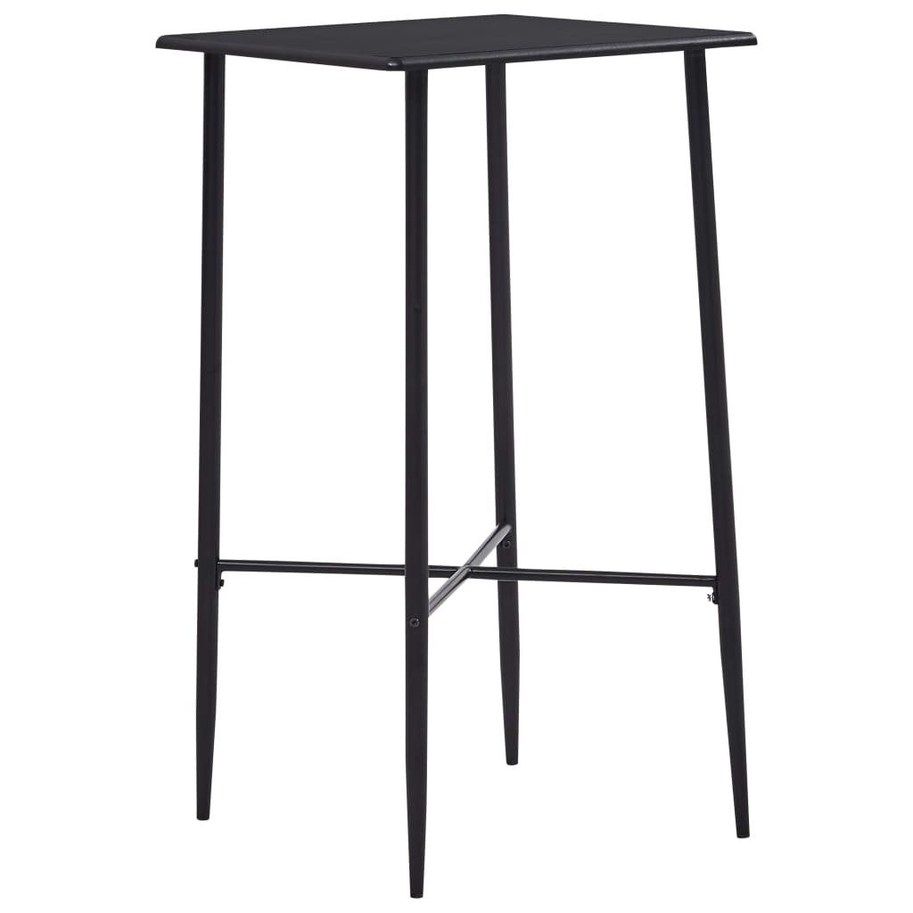 Bartafel 60x60x111 cm MDF zwart is nu te koop bij PeponiXL, paradijselijk wonen!
